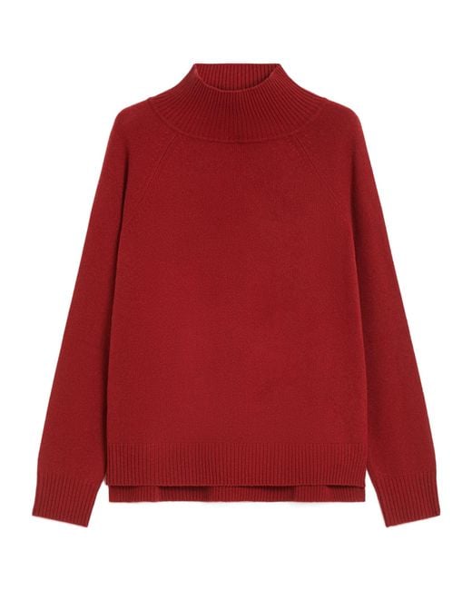 Weekend by Maxmara Red Long-Sleeved Turtleneck