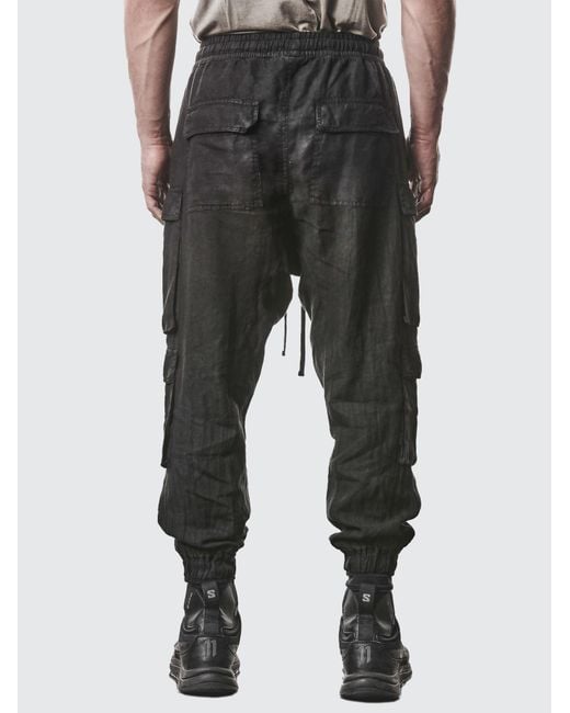 Thom Krom Black Double Breasted Work Casual Pants for men