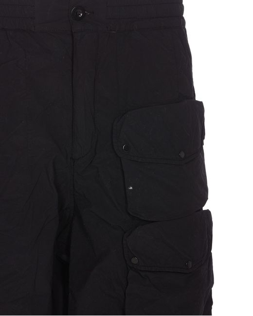 C P Company Black Cargo Bermuda for men