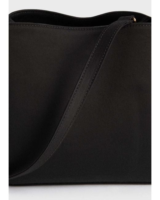 Totême  Black Totême Structured Bucket Bag