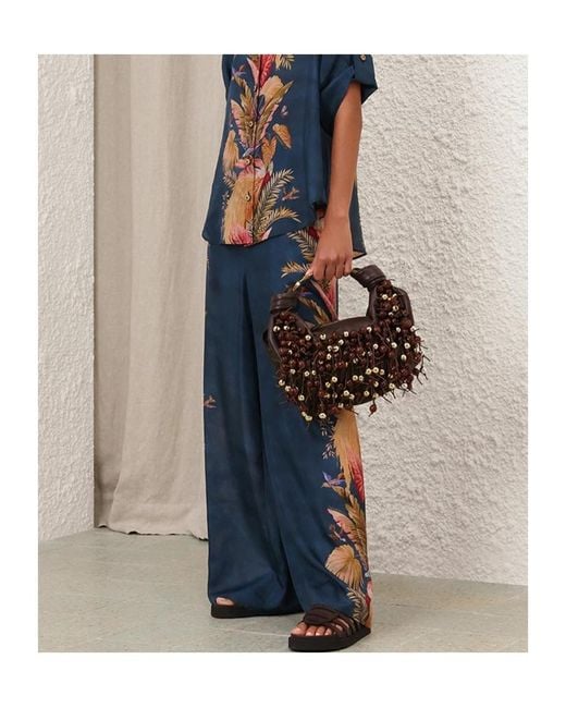 Zimmermann Blue Ascension Relaxed Pant
