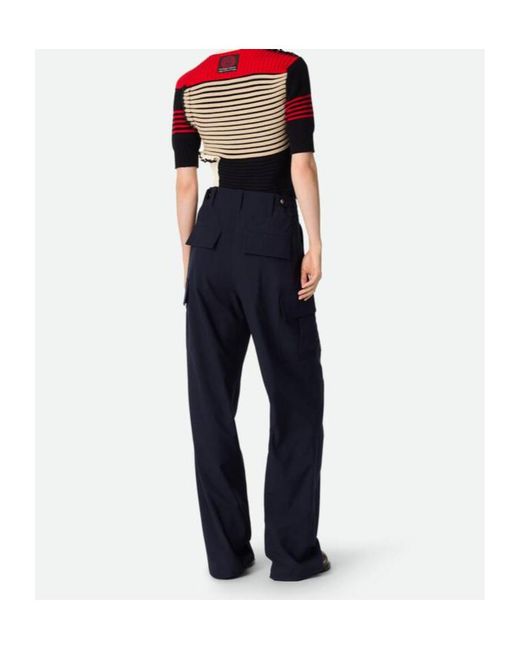 Bottega Veneta Blue Fine Cargo Trousers