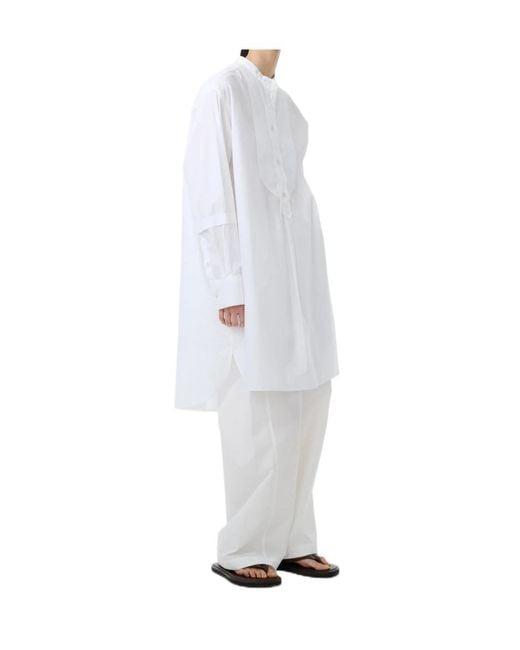 Studio Nicholson White Lalon Dress