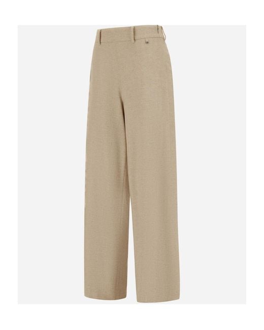 Herno Natural Straight-Leg Trousers