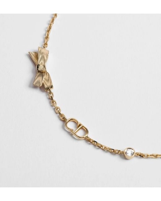 Dior Metallic Cd Bow Bracelet