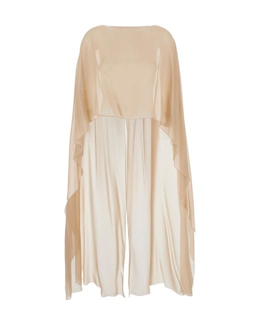Antonelli Natural Assymetric-Hem Silk Scarf