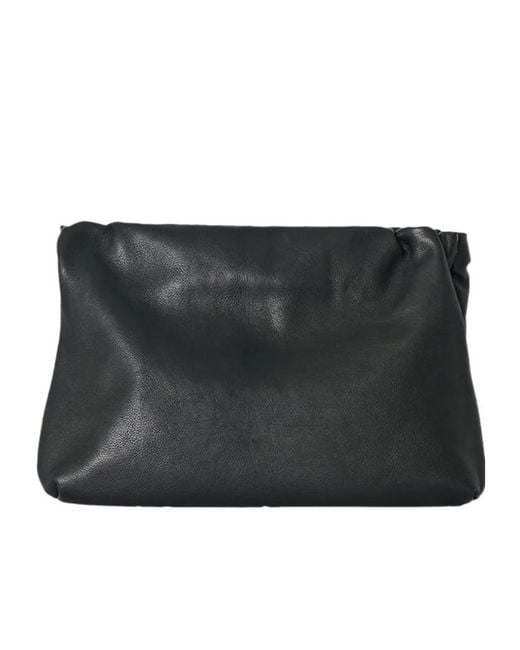The Row Black Large Bourse Shoulder Bag