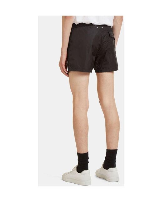 Aiezen Black Drawstring Beach Pants for men