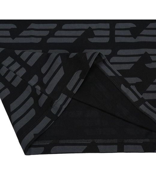 Emporio Armani Black Logo Printed T-Shirt for men
