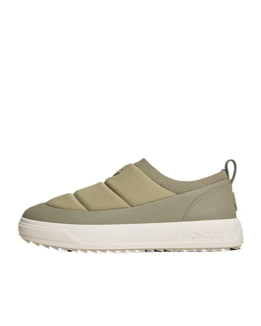 Moncler Gray Padded Slip-On Sneakers for men