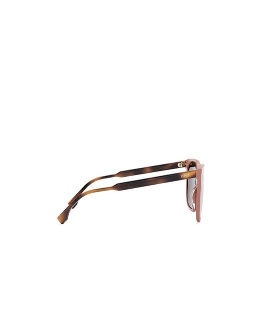 Fendi Multicolor Logo Sunglasses