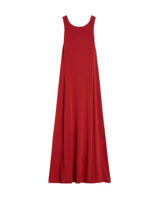 Max Mara Red Sleeveless Dress