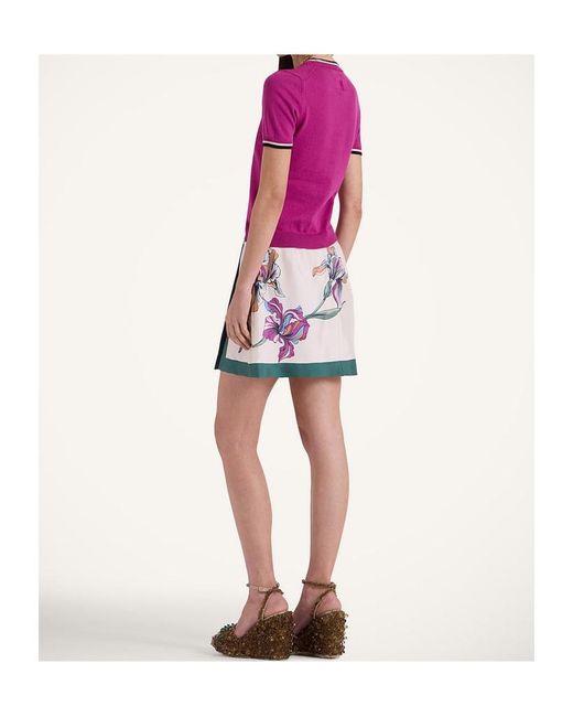 LaDoubleJ Green Foulard Mini Skirt