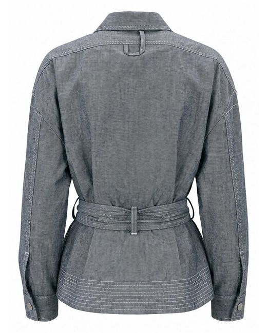 Jacquemus Blue Belted Peplum Jacket