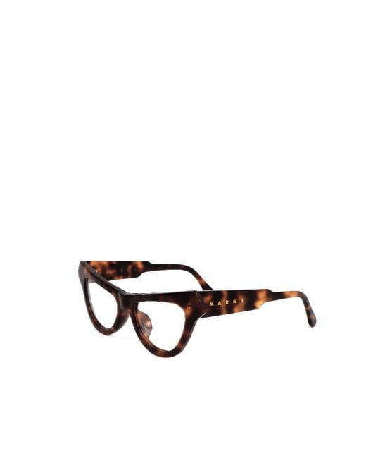 Marni White Geometric Frame Plain Mirror for men