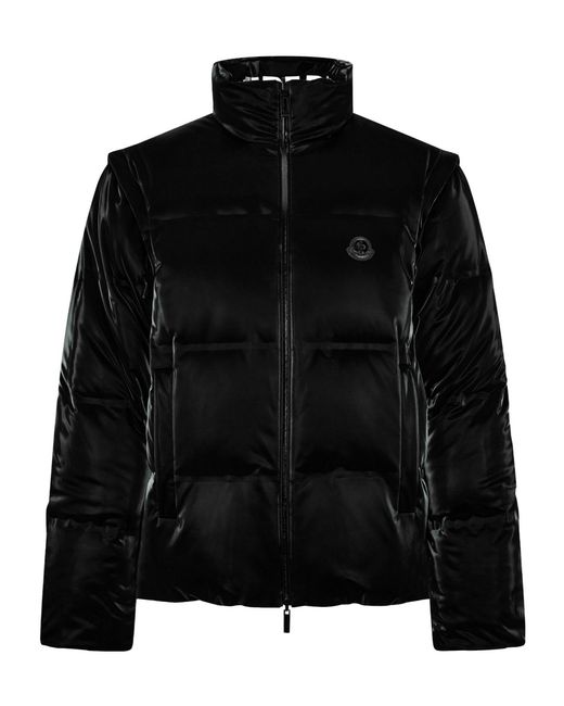 Moncler White Throttle Reversible Down Short Puffer Jacket for men