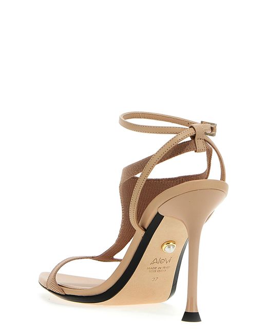 ALEVI Metallic Logo Sandals