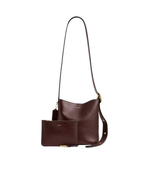 COACH Brown Bleecker Strap Calf Leather Tote Bag