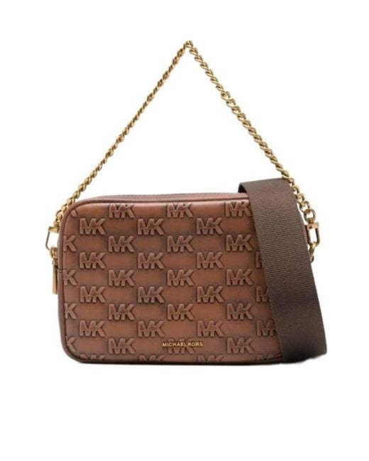 Michael Kors Brown Logo Shoulder Bag