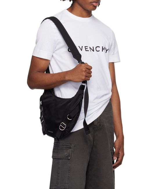 Givenchy White Logo Printed Crewneck T-Shirt for men