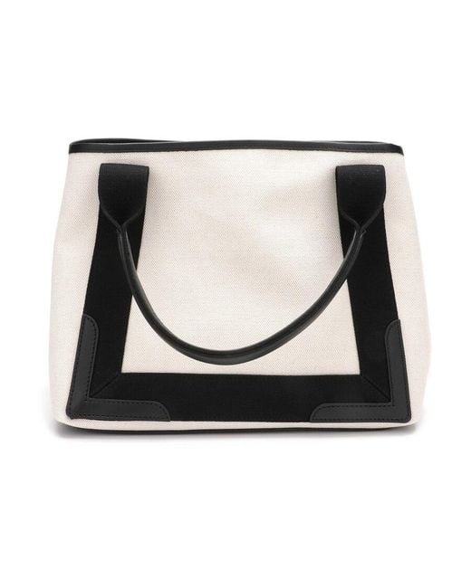 Balenciaga Black Small Cabas Logo Tote Bag