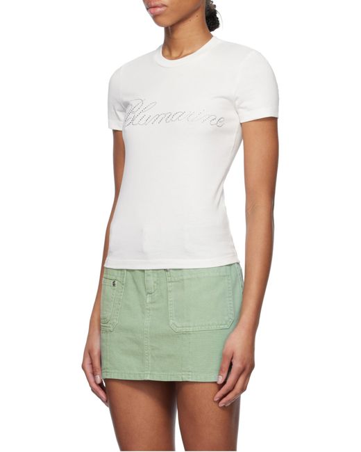 Blumarine White Short-Sleeved T-Shirt