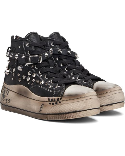 R13 Black Kurt High-Top Sneakers for men