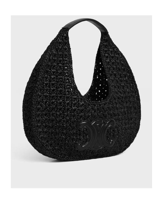 Celine Classic Panier Hobo Bag in Black | Lyst