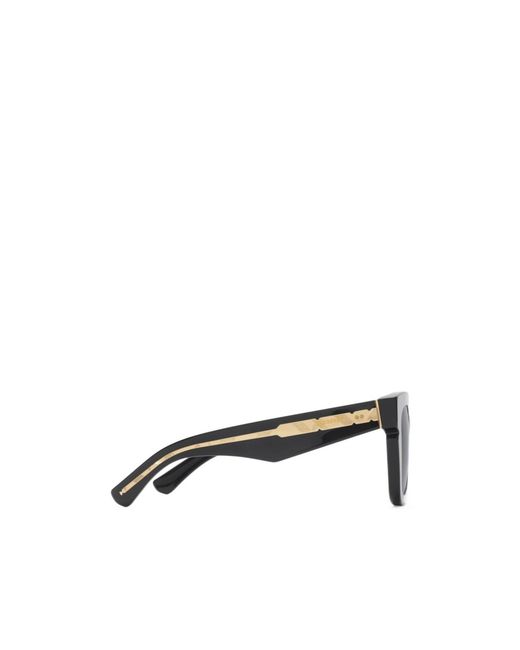 Burberry Gray Inlaid Check Square Sunglasses