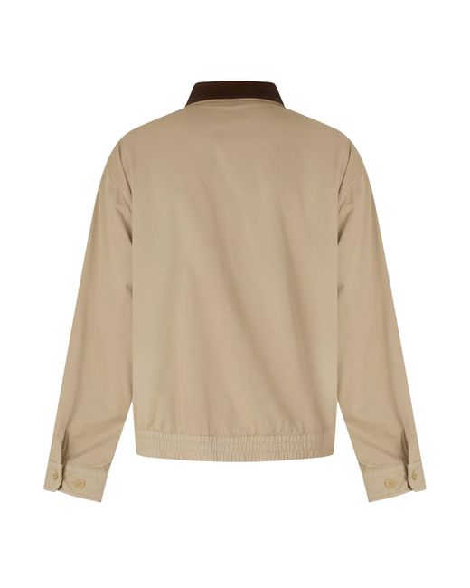 Prada Natural Zip-Up Bomber Jacket for men