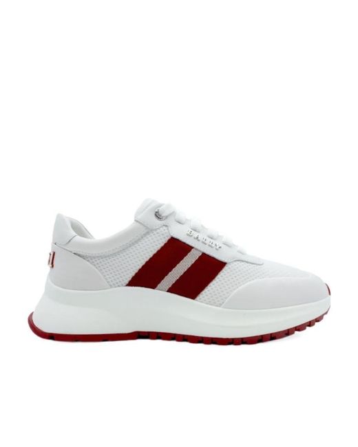 Bally Multicolor Mesh Panel Leather Low-Top Sneakers for men