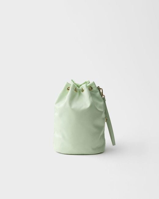Prada Green Drawstring Clutch