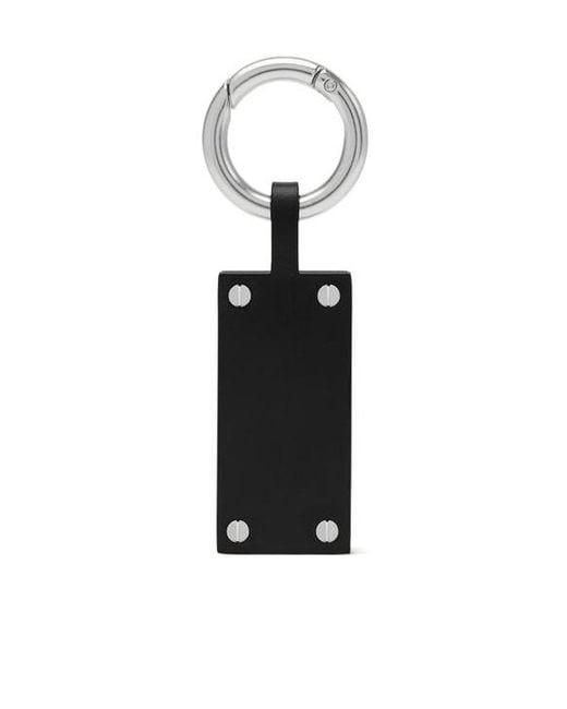 MM6 by Maison Margiela White Pendant Keychain for men