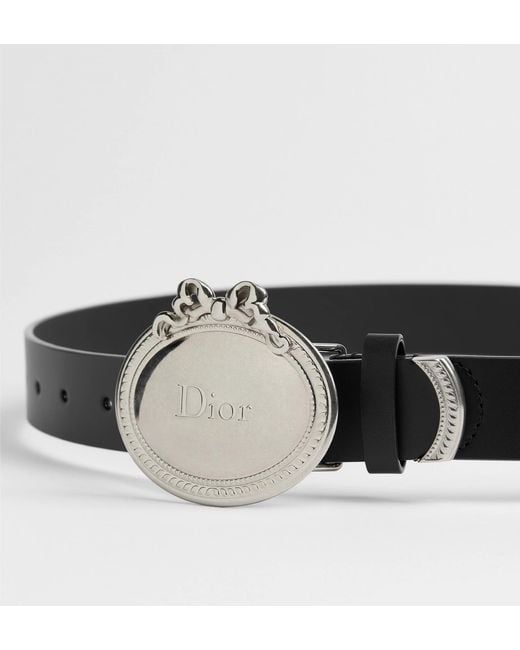 Dior Black Médaillon Belt for men