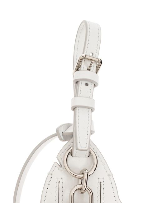 Dolce & Gabbana White Calfskin Keyring for men