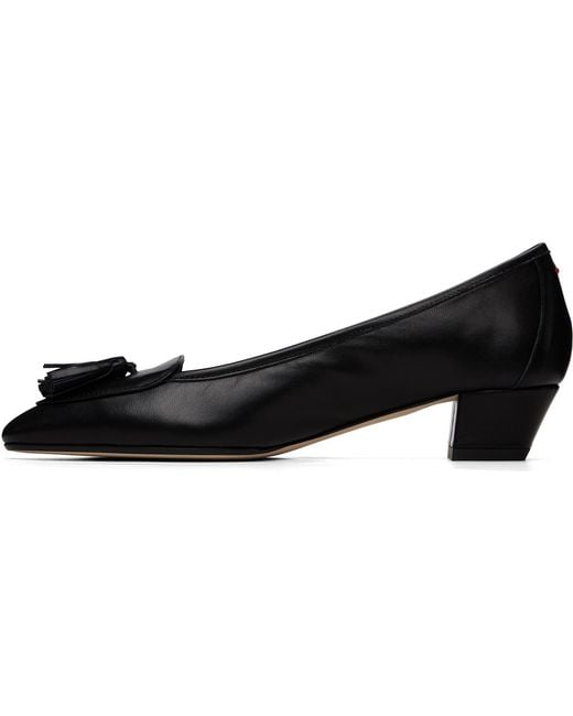Aeyde Black Valentine Tassel-Detail Leather Pumps