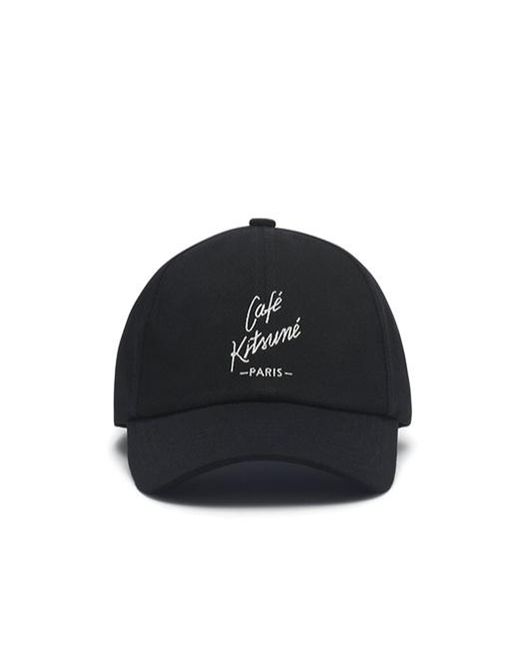 Maison Kitsuné Black Cafe Kitsune Cap
