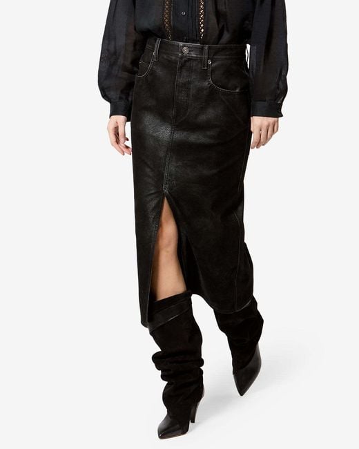 Isabel Marant Black Belted Skirt