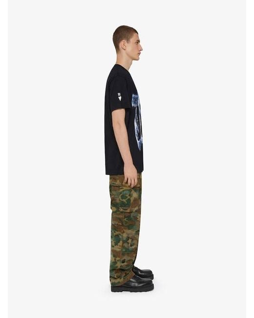 Givenchy Black Graphic Printed T-Shirt for men
