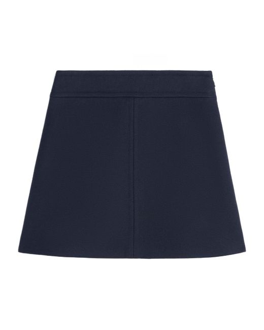Céline Blue Trapeze Mini Skirt