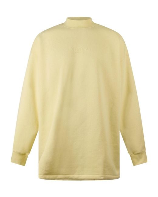 Fear Of God Yellow Long-Sleeved Ribbed Sweatshirt for men