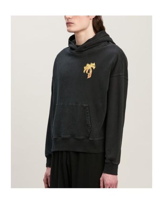 Palm Angels Black Sweatshirt for men