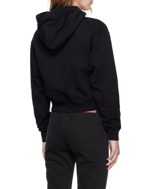 Jacquemus Black 'Le Hoodie Gros Grain' Hoodie With Logo Patch