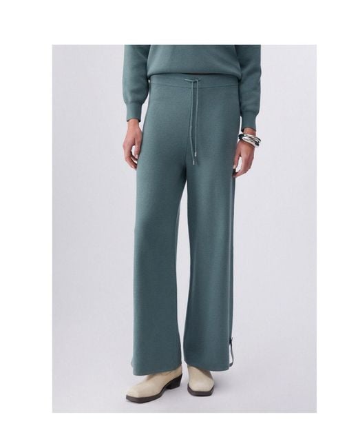 Liu Jo Blue Drawstring-Waistband Track Pants