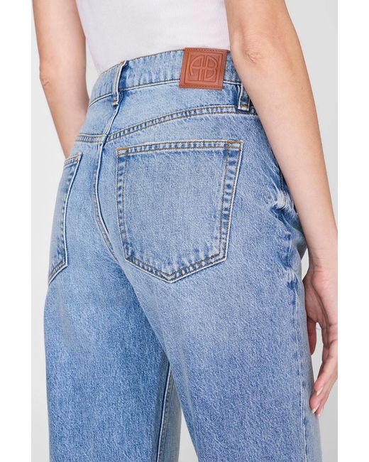Anine Bing Blue Belt Loop Jeans