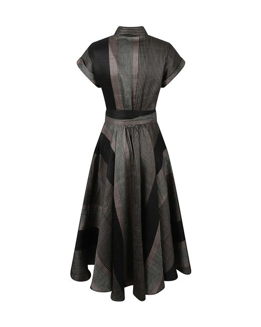 Sara Roka Black Danielle Shirt Dress