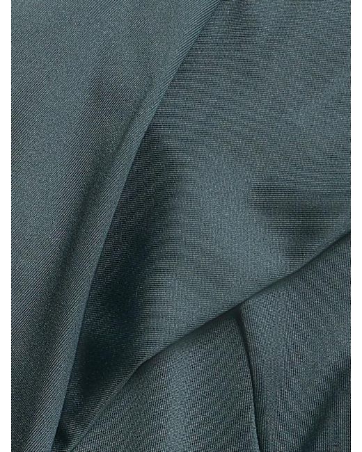 Victoria Beckham Green Smooth Draped Jersey T-Shirt