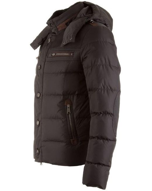 Paul & Shark Black Hooded Cotton-Padded Suit for men