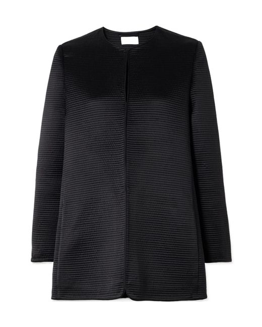 The Row Black Iben Collarless Casual Jacket