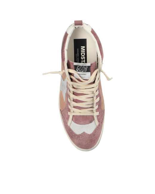 Golden Goose Deluxe Brand Brown Double Quarter Mid-Star Sneakers